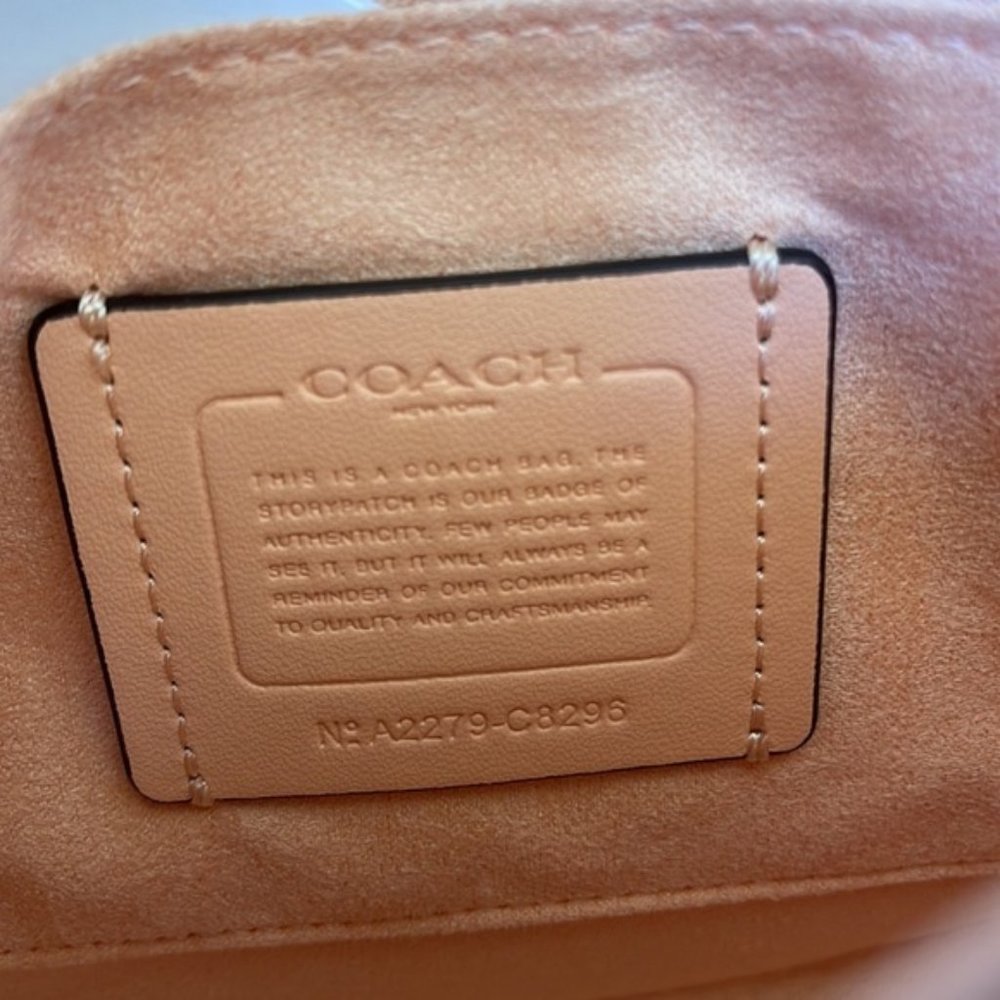Coach Georgie Saddle Bag In Colorblock - Picture 13 of 16